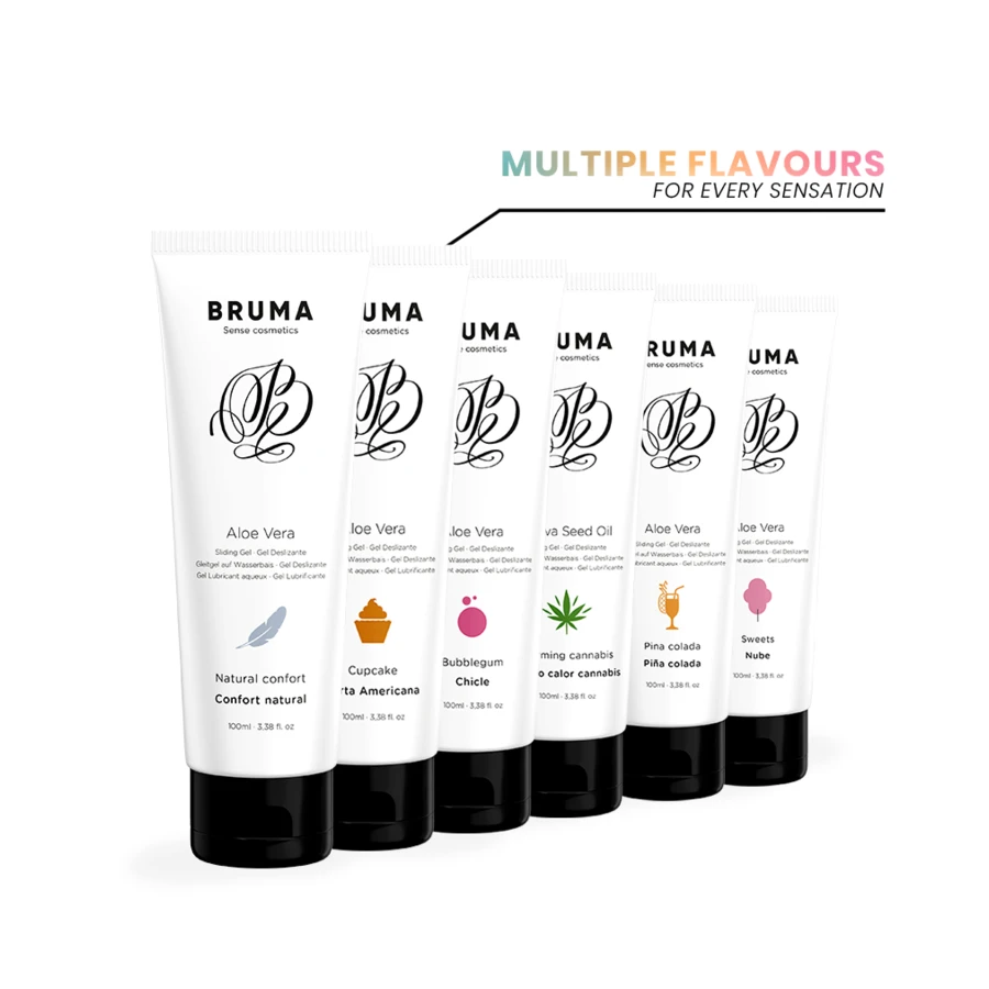 BRUMA - GEL DESLIZANTE DE ALOE VERA SABOR DOCES 100 ML